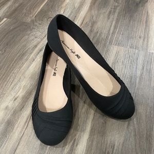American Eagle Wrapped Fabric Black Flats